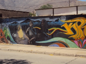 Grafitis en Vicuña, mini capital del Valle de Elqui